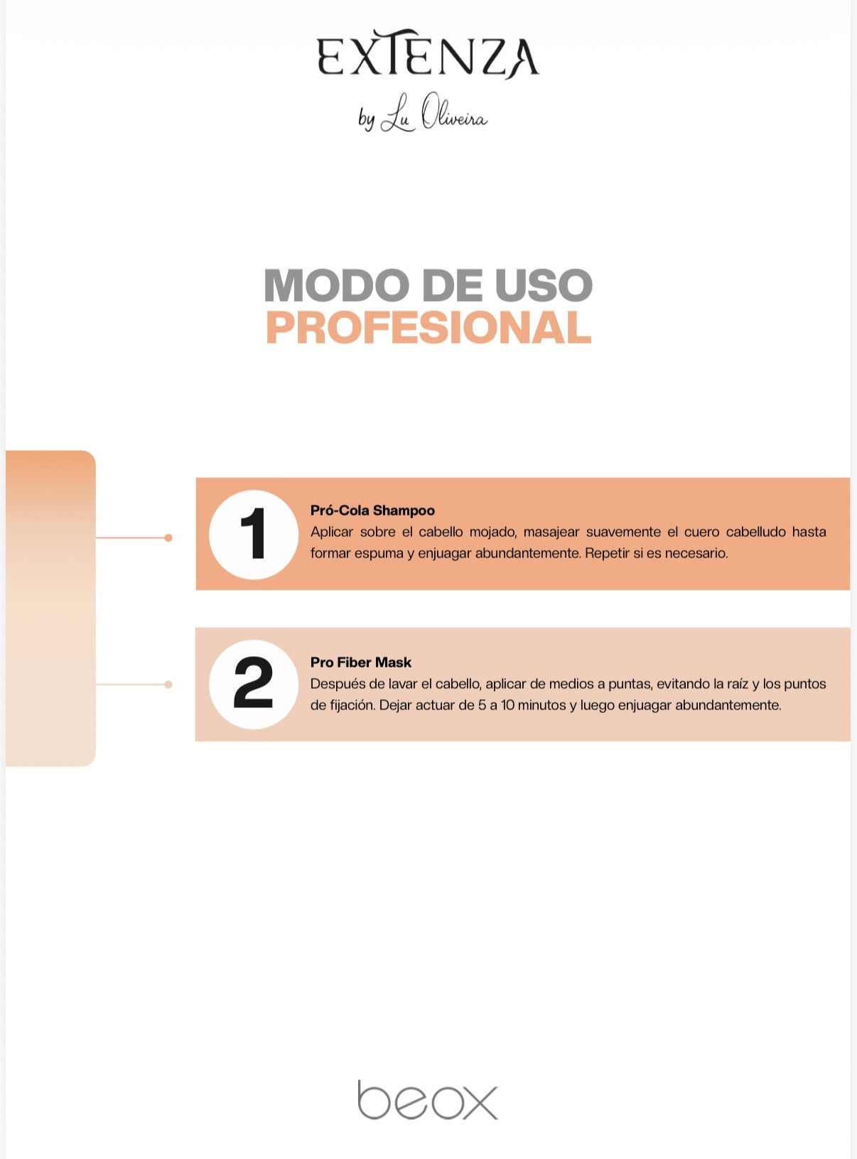 Beox Extenza Hair Extensions Care – Professional