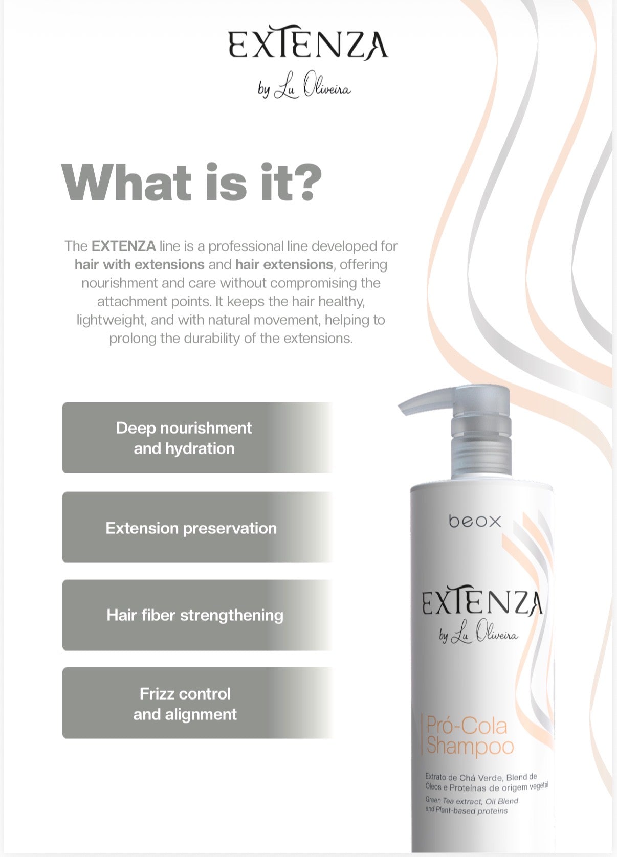 Beox Extenza Hair Extensions Care – Professional