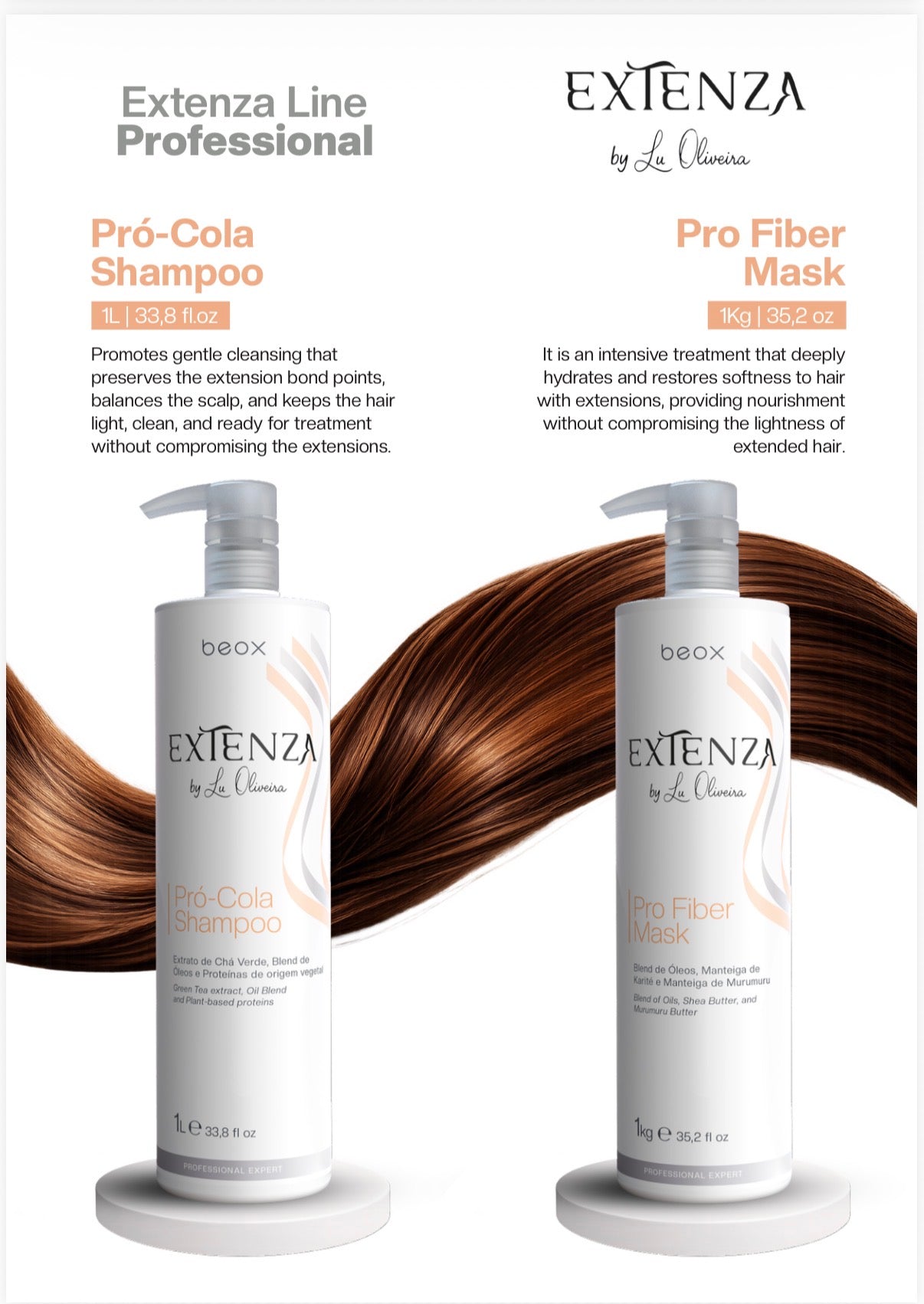 Beox Extenza Hair Extensions Care – Professional