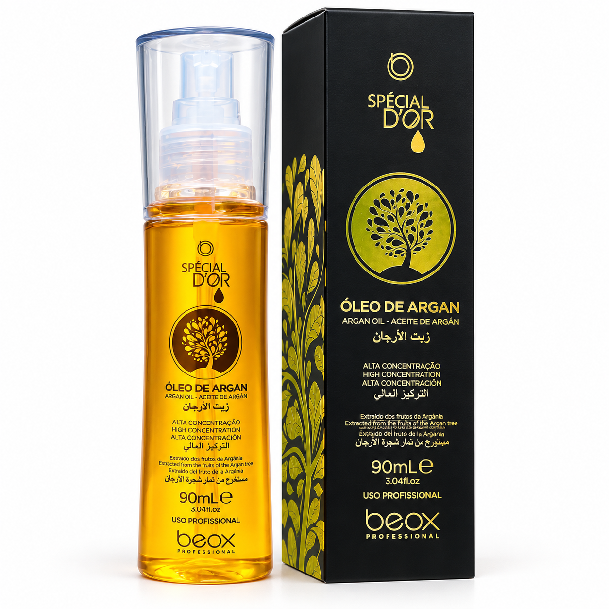 BEOX Spécial D'or Argan Oil 90ml – Shine & Hair Repair