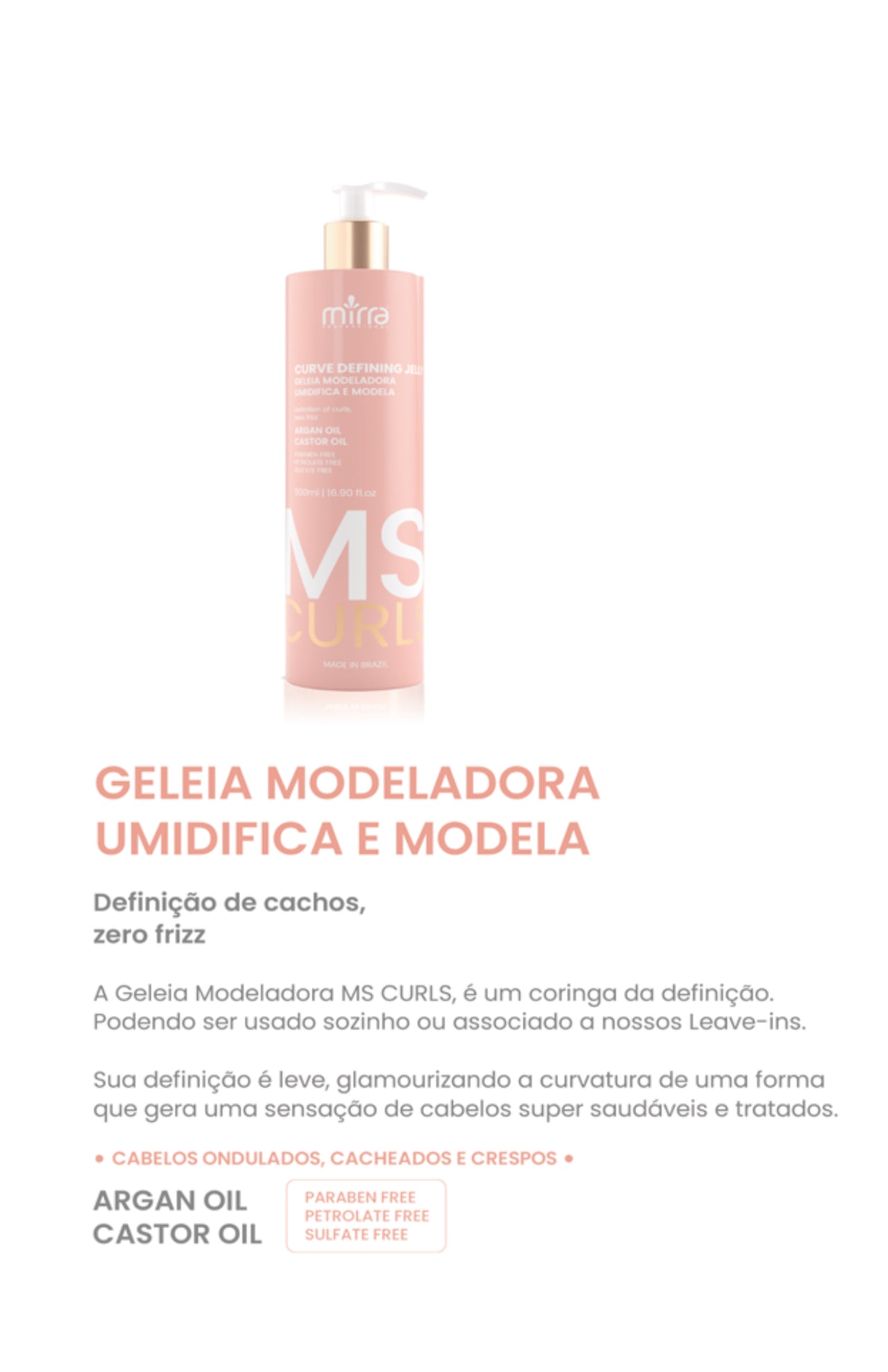 Geleia MS Curls Miss 500ml mirra