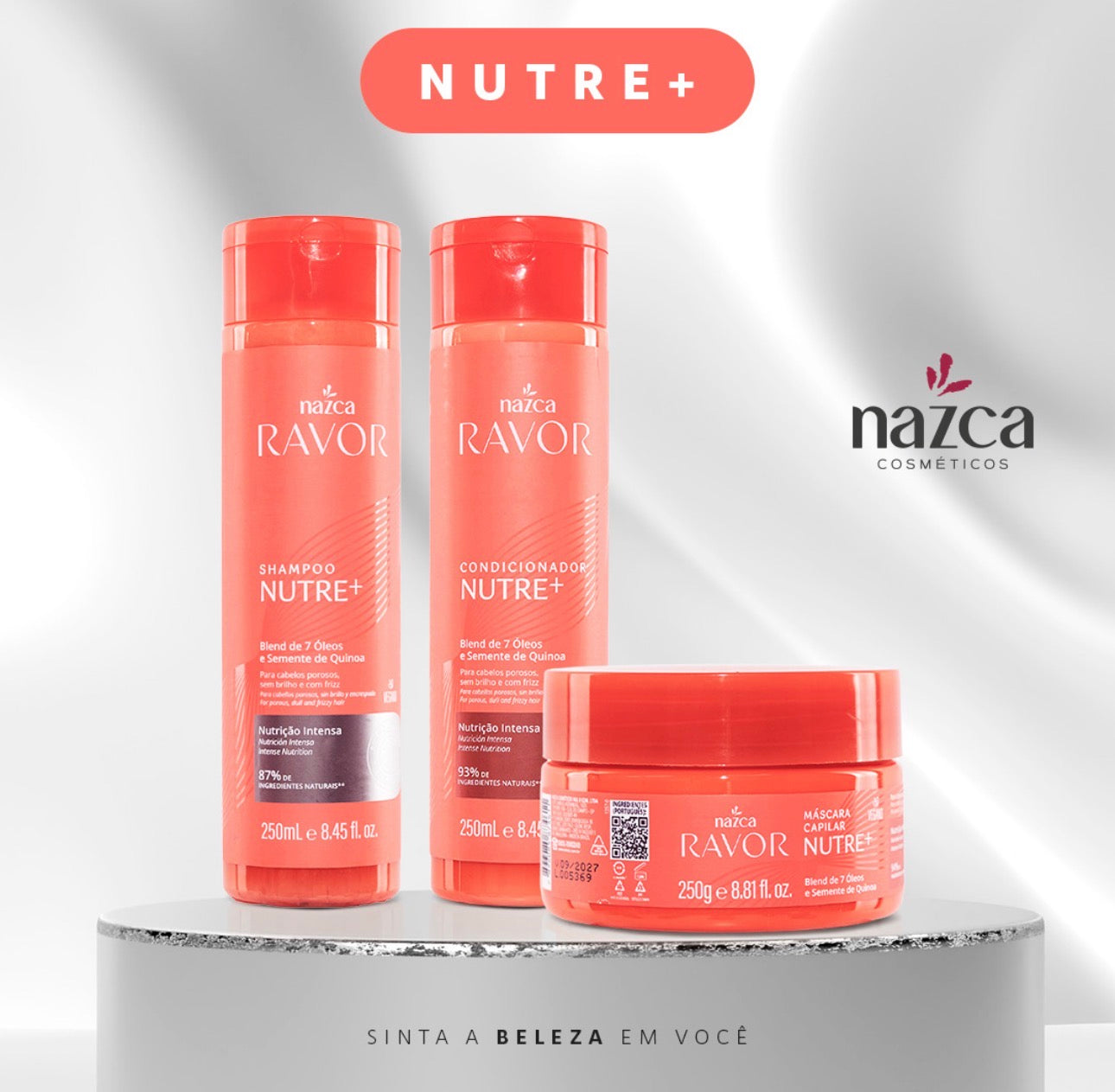 Nazca Ravor Nutre+ Hair Care Kit – Nourishing Shampoo, Conditioner & Hair Mask | Deep Hydration with 7 Oil Blend for Dry & Frizzy Hair