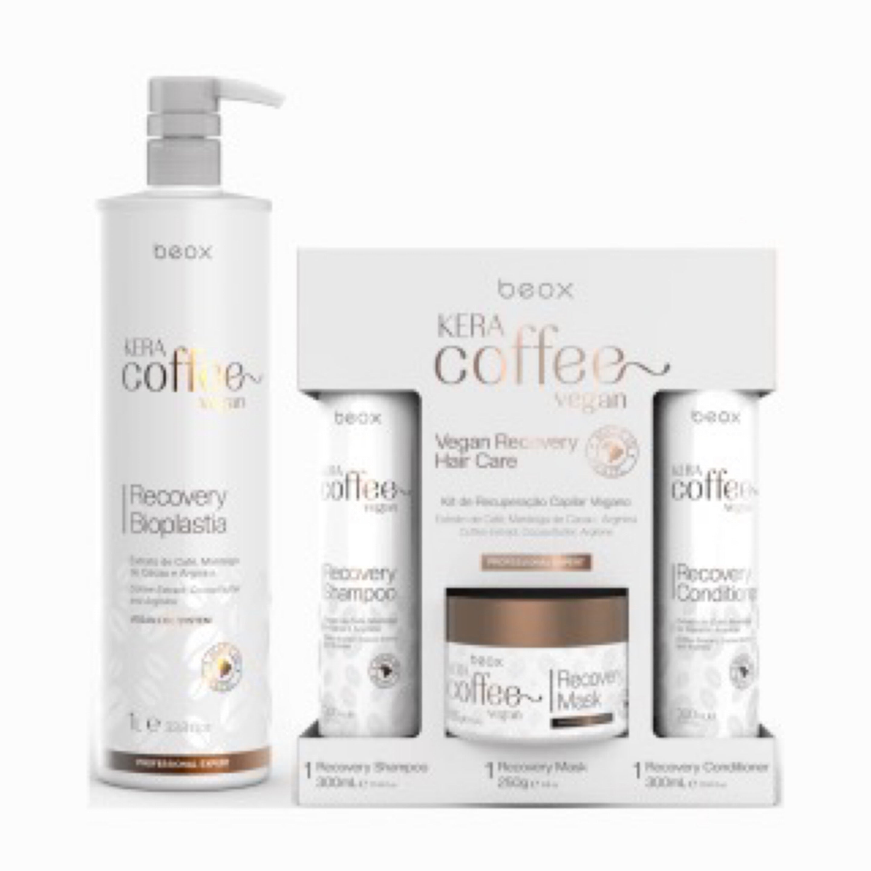 KeraCoffee Vegan 1L + Kit Home Care KeraCoffee Beox