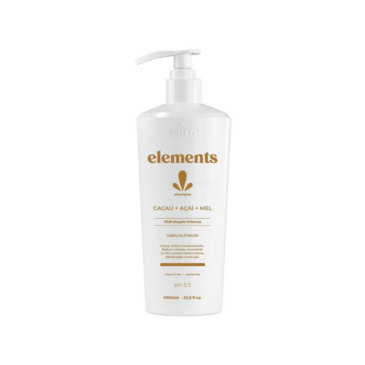 Shampoo Elements Cacau + Açai + mel - 1L - Mirra