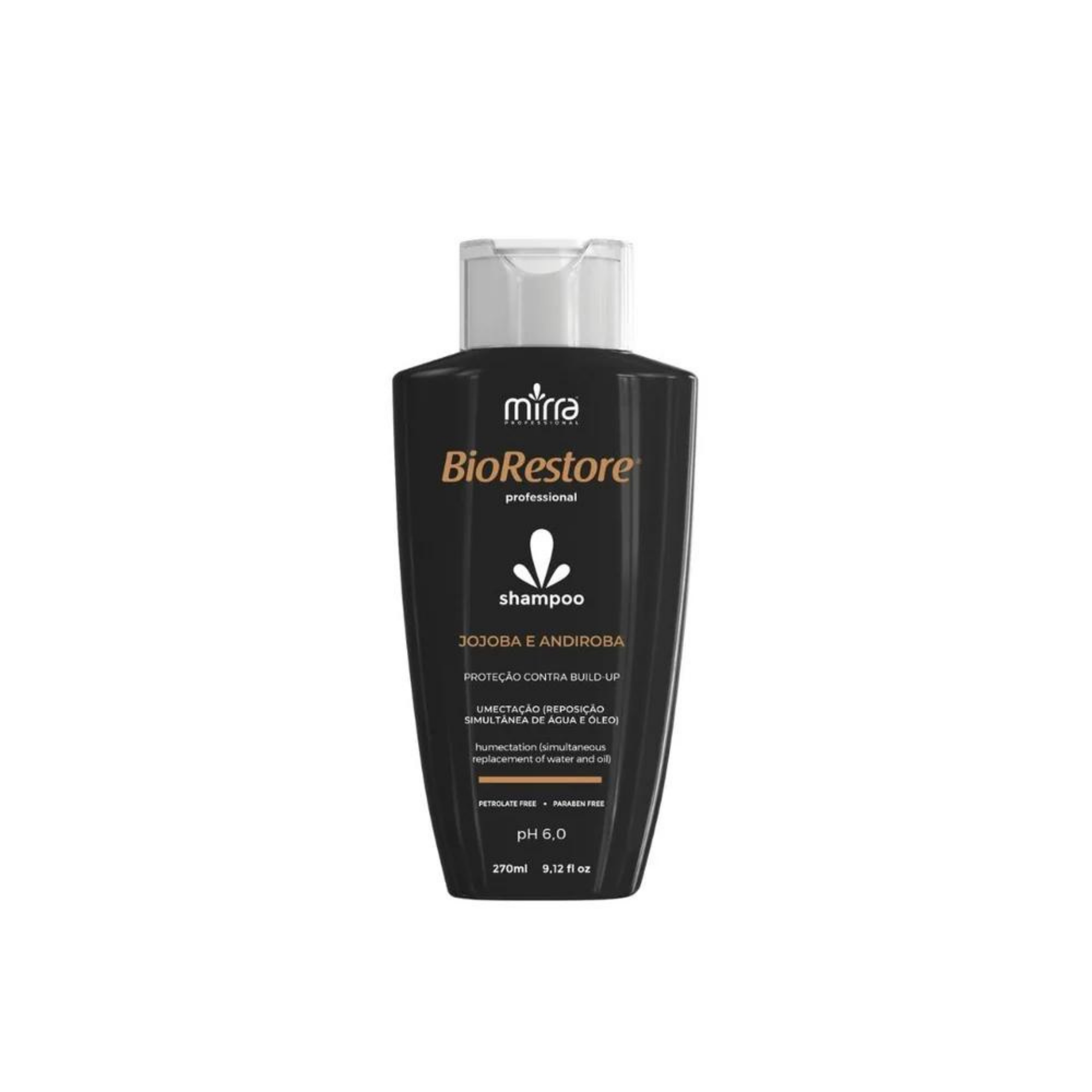 Shampoo Biorestore Build-up Jojoba + Andiroba - 270ml - Mirra