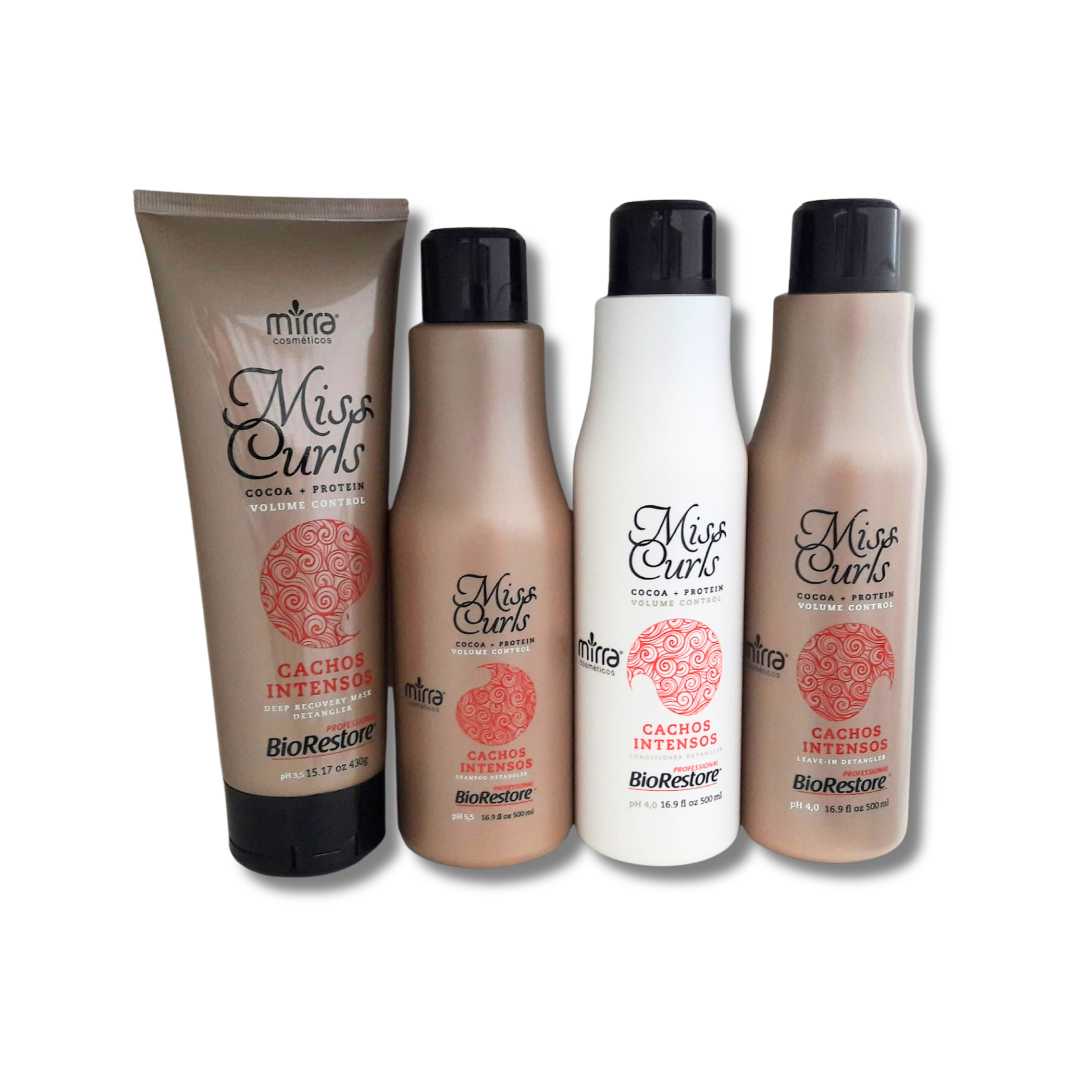 Kit MissCurly - 4 pieces - 500ml - Mirra