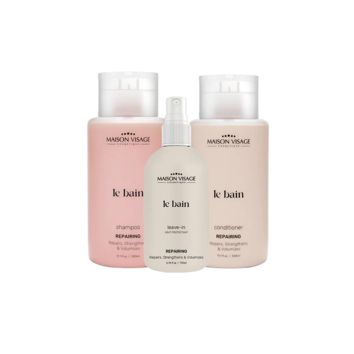 Kit Le Bain Reparing (shampoo + Cond + Leave-in)