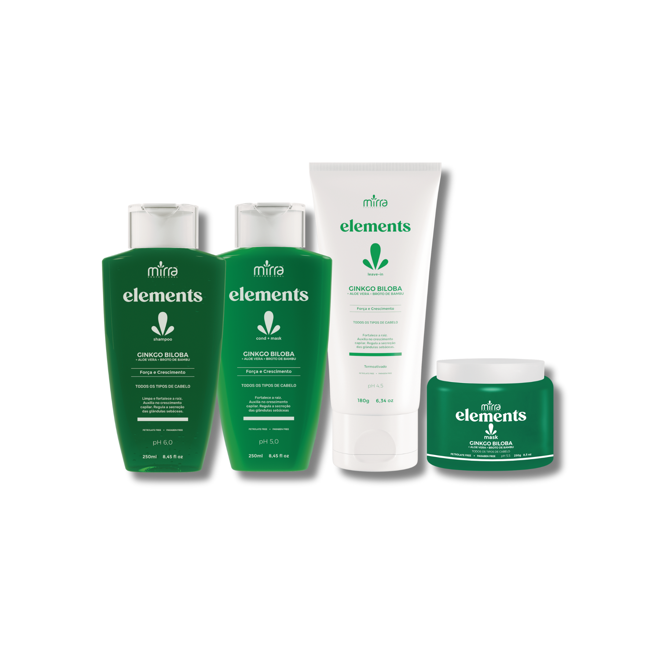 Kit Elements Fortalecimento Ginkgo Biloba - Mirra