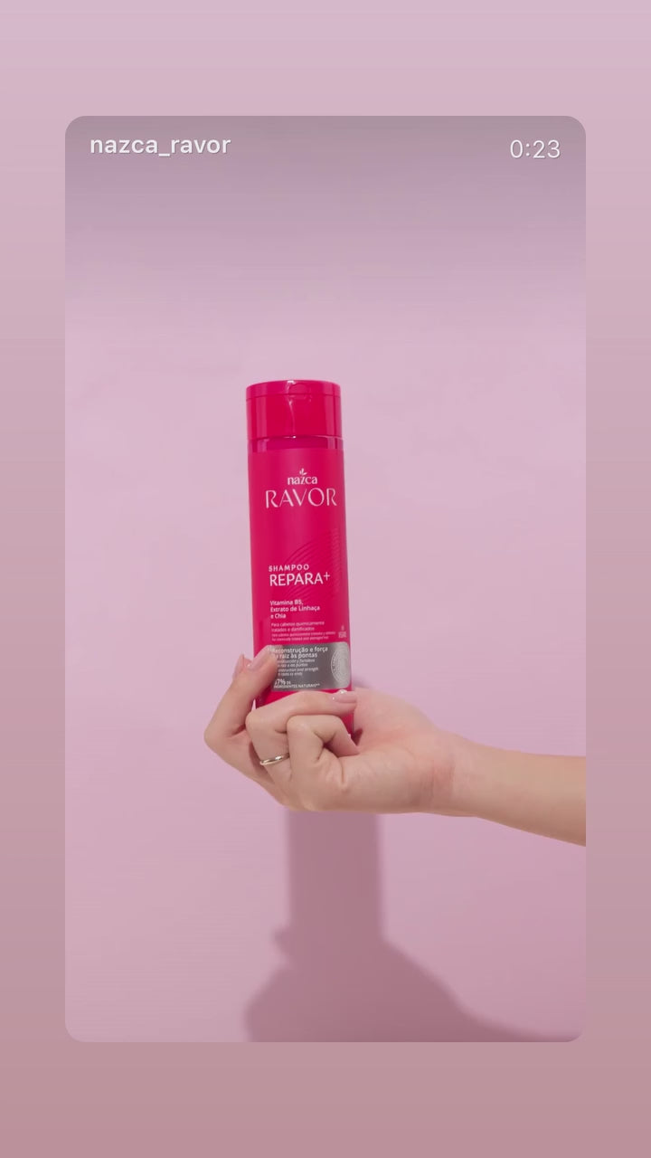 Nazca Ravor Repara+ Repair & Strength Kit – Shampoo 250ml + Conditioner 250ml + Hair Mask 250g