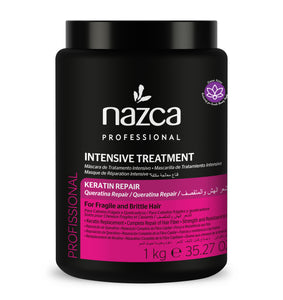Nazca Mask Intensive Treatment     The Nazca Mask is Great for the Treatment of Chemically Damaged hair and offers protection to the hair from future heat and Chemical Processes.